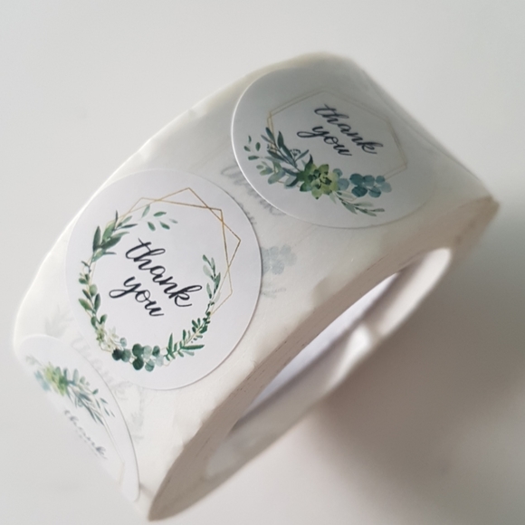 2/20$ 500 Thank You Stickers 1" inch - Picture 3 of 4